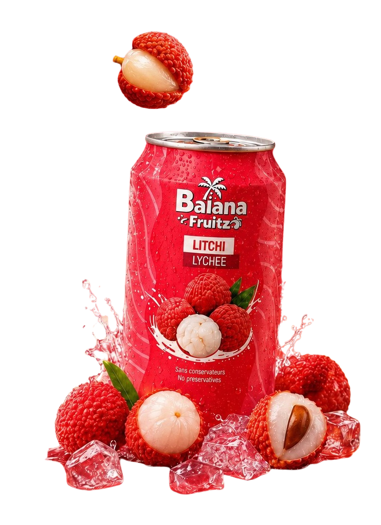 Canette Baïana Litchi